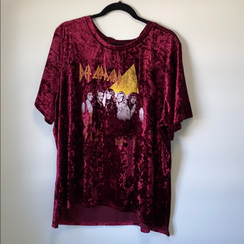 Flicked Def Leppard shirt